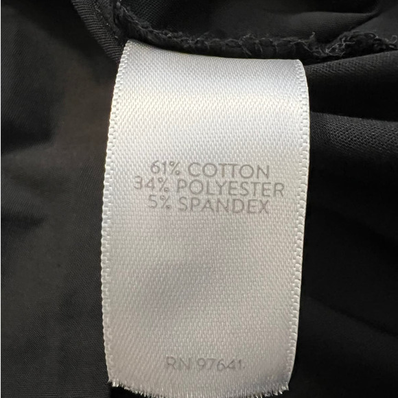 J.Jill Blouse Size Small Petite in Black Diagonal Hem Three-Quarter Sleeve - Picture 4 of 6